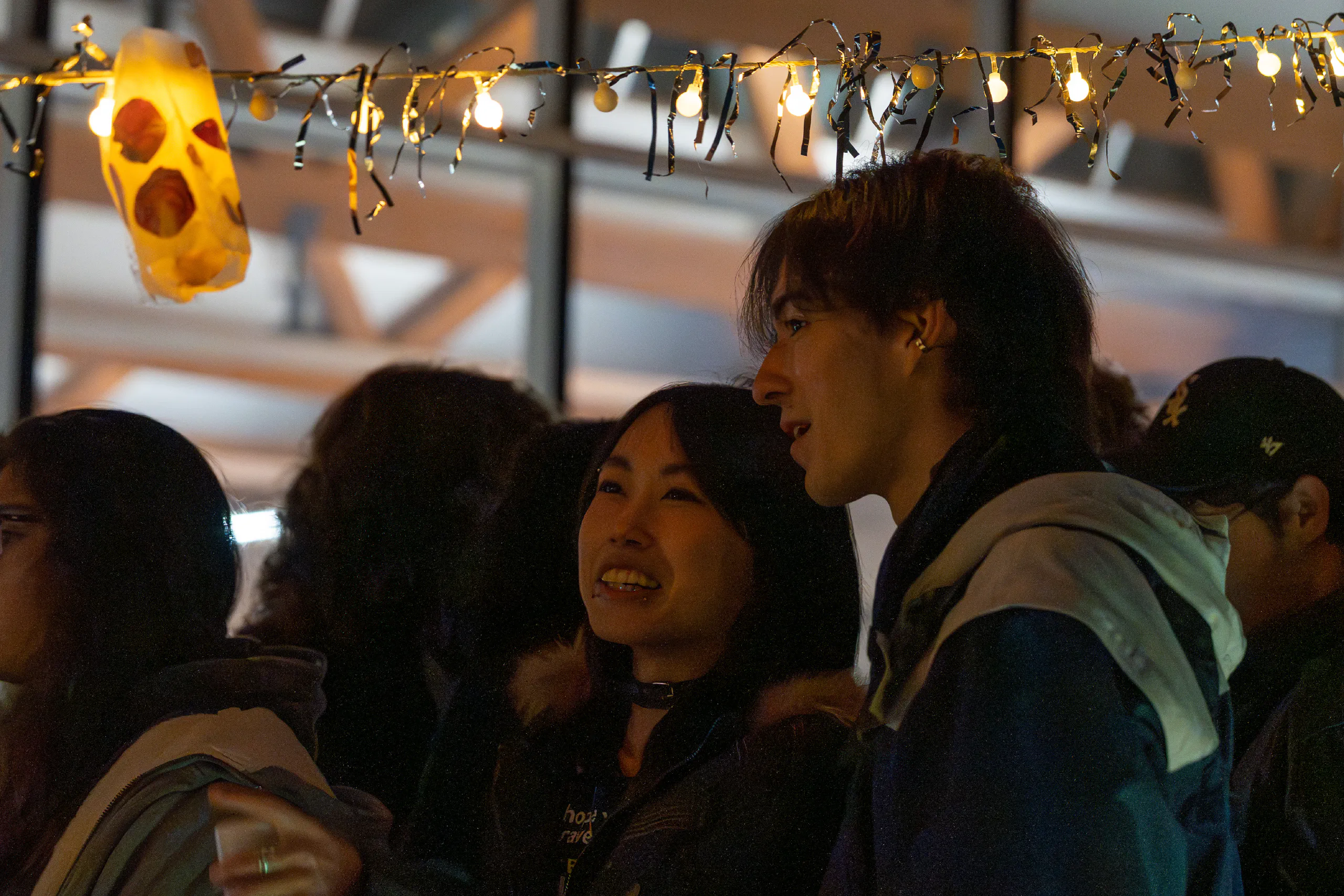 people with lantern
